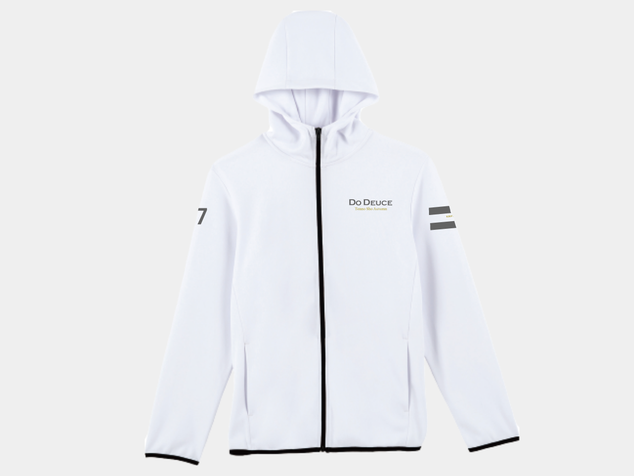 NEW【DO DEUCE】ドウデュース!天皇賞・秋 G1 優勝ジョッキーパーカー (DO DEUCE Official G1 Jockey`s Hoodie " TENNO SHO AUTUMN "Version 2024) White