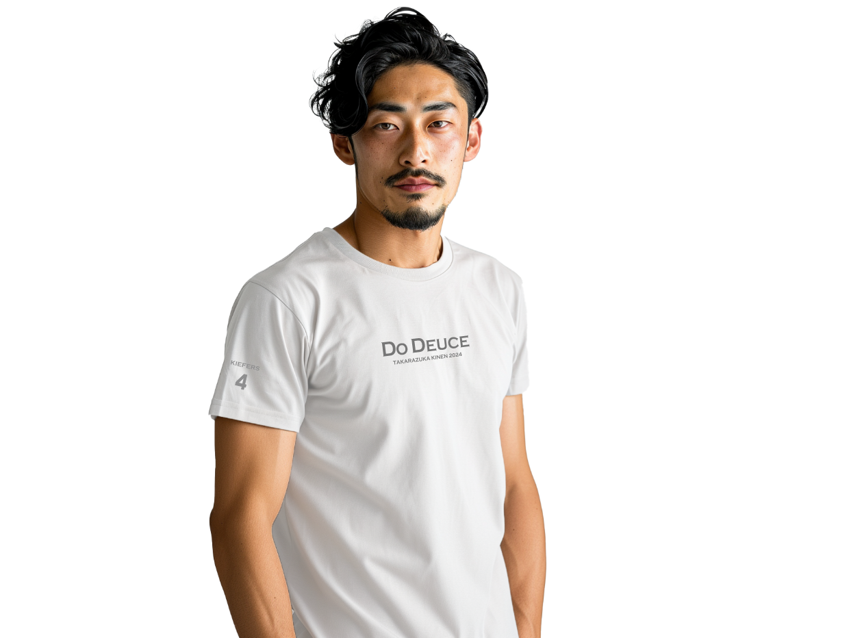 【ドウデュース】キーファーズ Official Do Deuce-Tシャツ2024 "宝塚記念" Limited Version! White/Gray