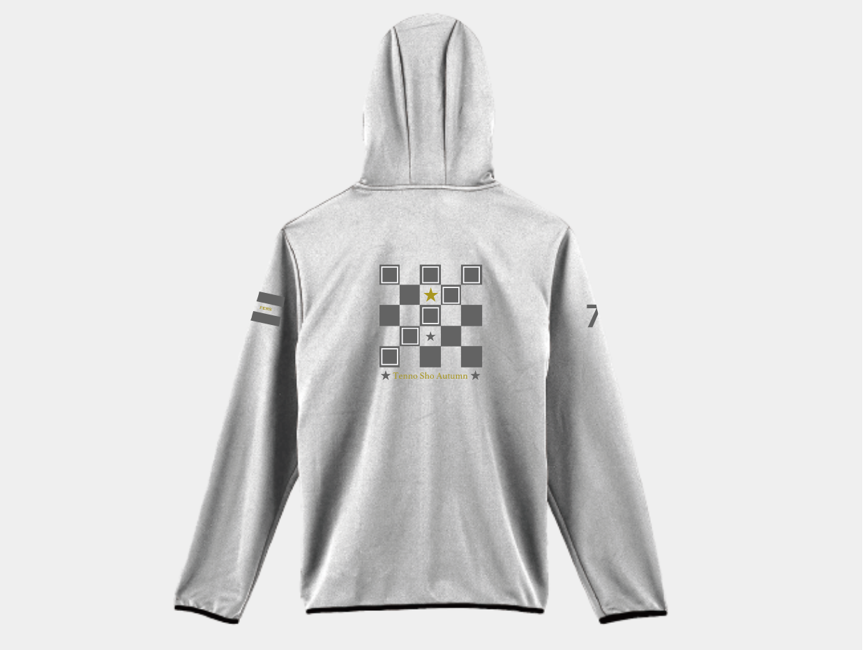 NEW【DO DEUCE】 ドウデュース!天皇賞・秋 G1 優勝ジョッキーパーカー (DO DEUCE Official G1 Jockey`s Hoodie " TENNO SHO AUTUMN "Version 2024) Gray