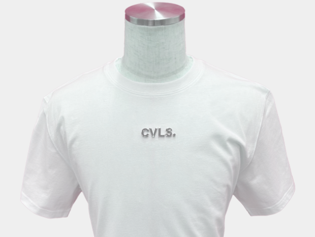 50%OFF【CAVALEIROS.】METAL ORIGINAL LOGO FIT T-SHIRT White