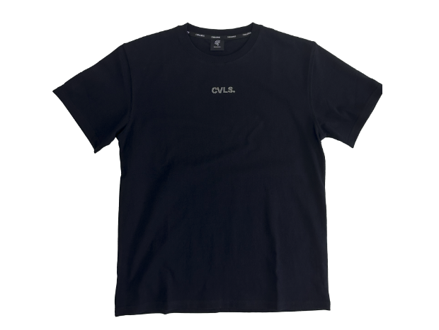 50%OFF【CAVALEIROS.】METAL ORIGINAL LOGO FIT T-SHIRT Black