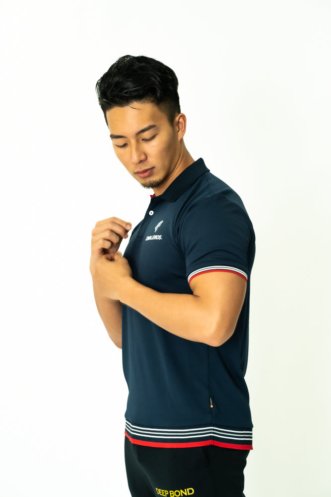 【CAVALEIROS】 カバレイロス ポロシャツ ネイビー POLO SHIRTS (Navy)