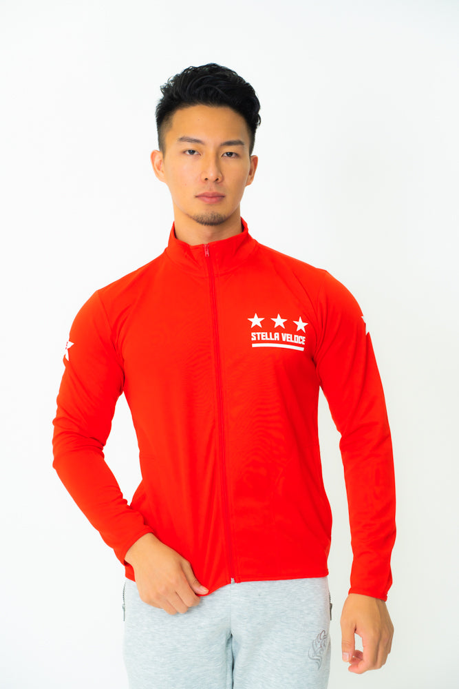 30%OFF【ステラヴェローチェ】Stella Veloce 大野剛嗣氏 公式 ジョッキージャケット Dry Zip Jockey Jacket (RED)