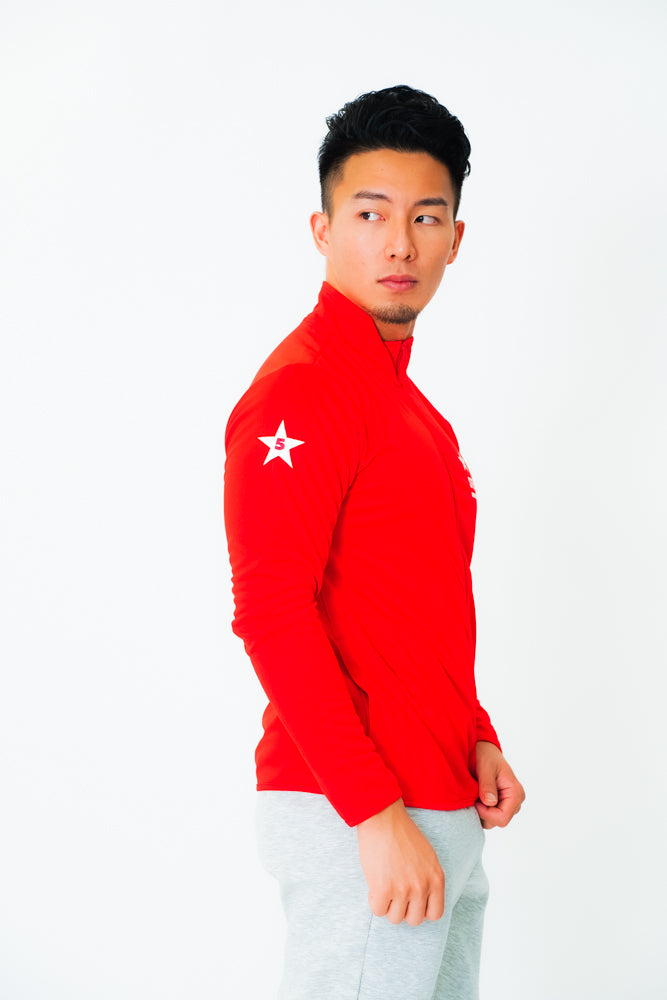 30%OFF【ステラヴェローチェ】Stella Veloce 大野剛嗣氏 公式 ジョッキージャケット Dry Zip Jockey Jacket (RED)