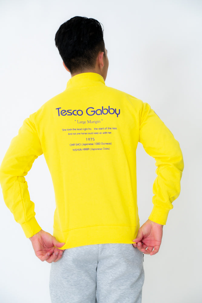 【テスコガビー】長嶋氏公式 二冠馬の”テスコガビー” Tesco Gabby Dry ZIP Jockey Jacket Yellow / PURPLE