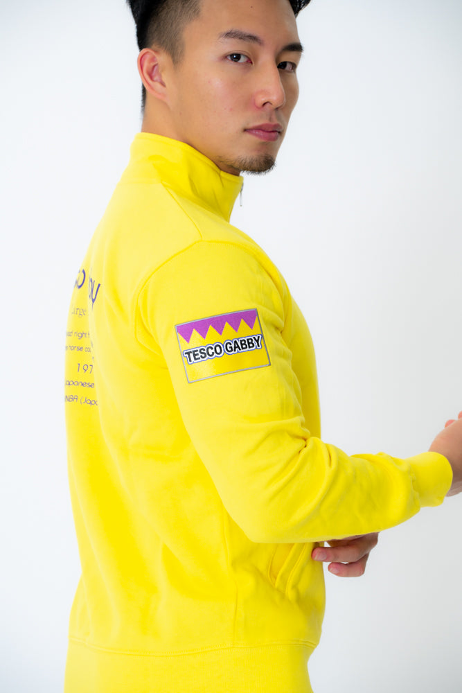 【テスコガビー】長嶋氏公式 二冠馬の”テスコガビー” Tesco Gabby Dry ZIP Jockey Jacket Yellow / PURPLE