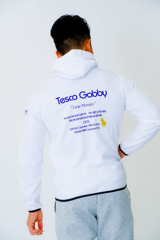 【テスコガビー】長嶋氏公式 二冠馬のテスコガビー!Tesco Gabby PULL OVER  HOODIE  2023 WHITE / PURPLE