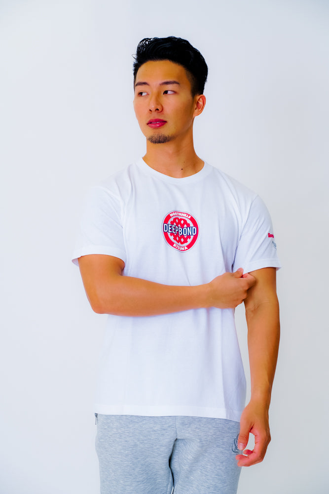 30%OFF【DEEP BOND】ディープボンド公式 "絆" WHITE T-Shirts / RED