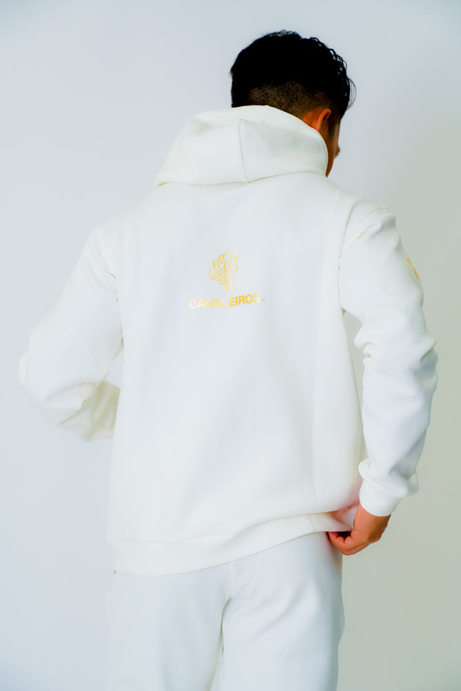 40%OFF【CAVALEIROS】スウェット(パーカー&パンツセット)OFFICIAL JOCKEY’S SWEAT GOLD&WHITE