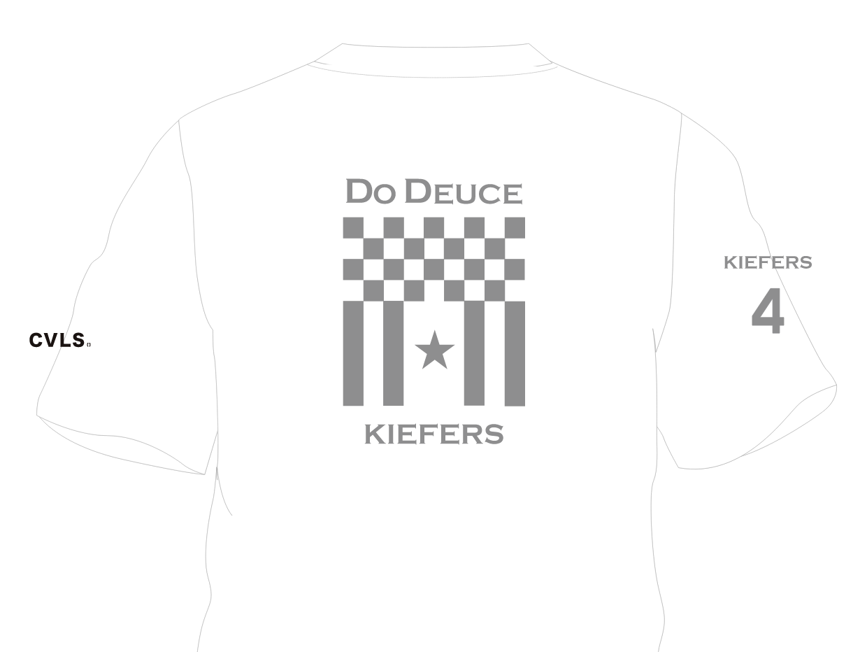 【ドウデュース】キーファーズ Official Do Deuce-Tシャツ2024 "宝塚記念" Limited Version! White/Gray