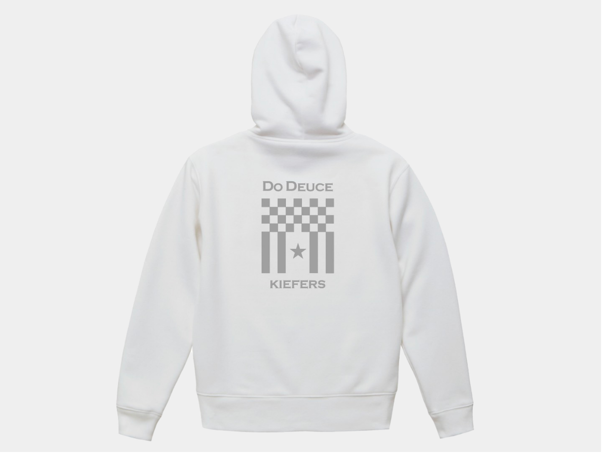【ドウデュース】DODEUCE 有馬記念 2023 キーファーズOfficial 優勝記念パーカー White /Silver
