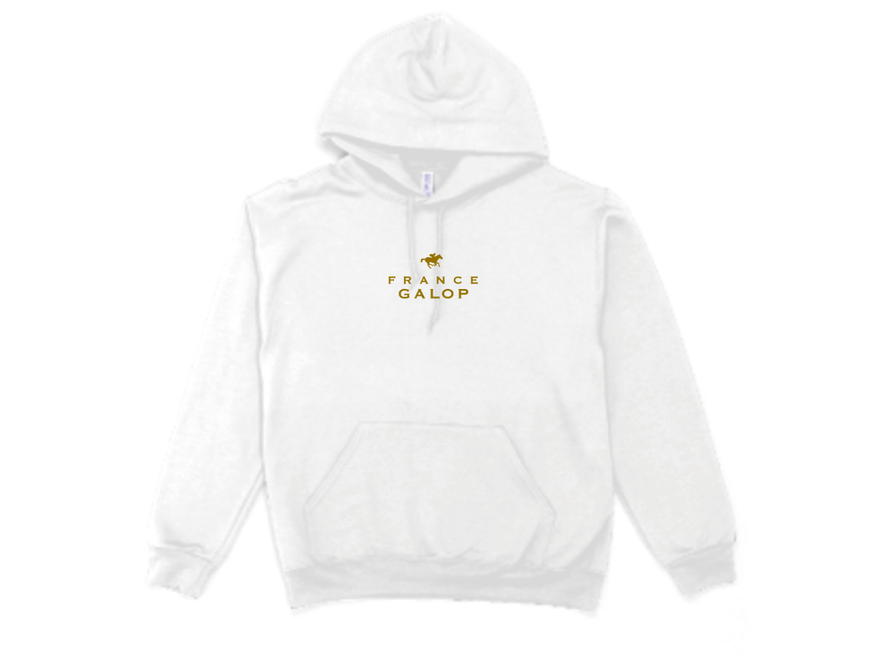 【France Galop】 フランスギャロ 公式 ジョッキーパーカー限定 ゴールドカラー ( Pullover Jockey's Hoodie White/Gold)