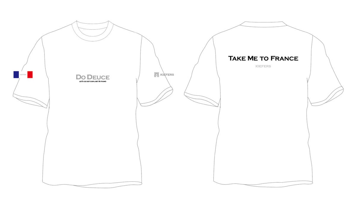 【DoDeuce-T】ドウデュース "Take me to France" limited version White