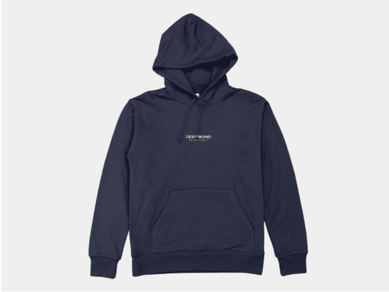 【ディープボンド】DEEPBOND Jockey`s スウェットパーカー PULLOVER HOODIE 2023 勝負服バージョン Navy/Gold
