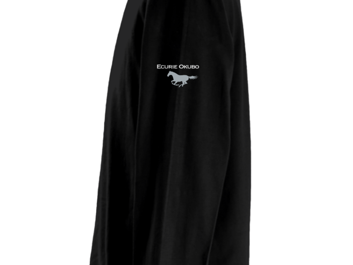 【ディープボンド】ロング T-シャツ DEEPBOND LONG T 2023 大久保厩舎公式 勝負服バージョン Black/Silver