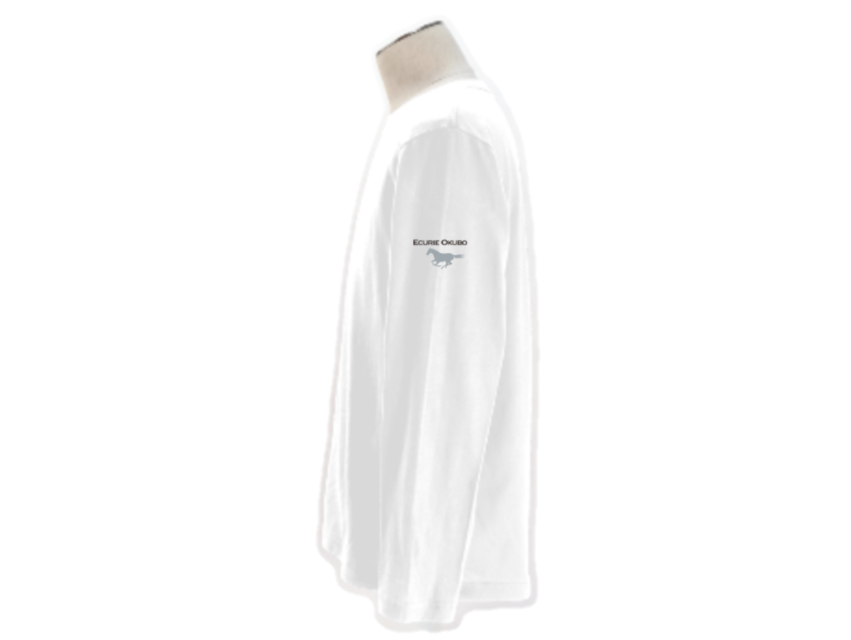 【ディープボンド】ロング T-シャツ DEEPBOND LONG T 2023 大久保厩舎公式 勝負服バージョン White/Silver