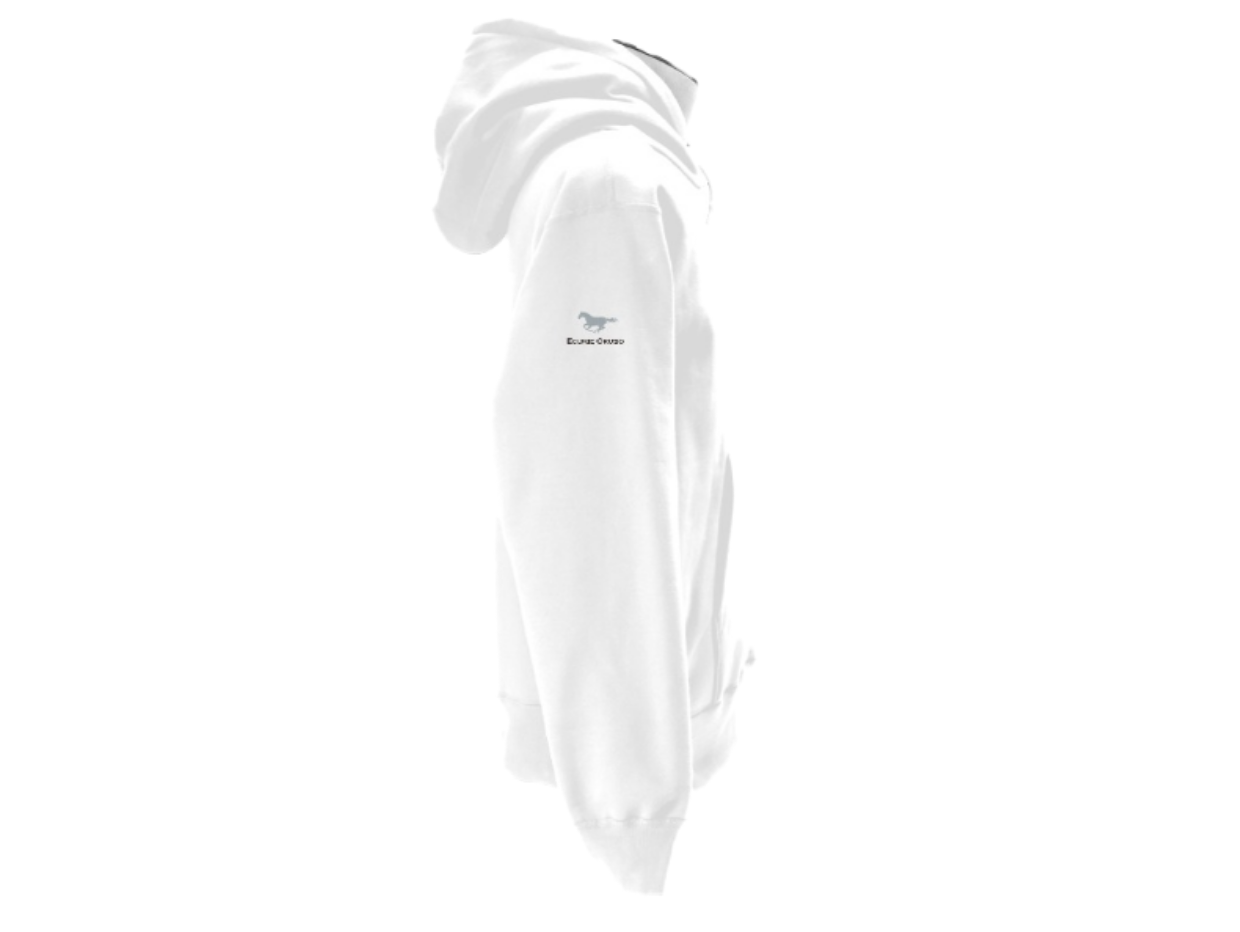 【ディープボンド】DEEPBOND Jockey`s スウェットパーカー PULLOVER HOODIE 2023 勝負服バージョン White/Silver