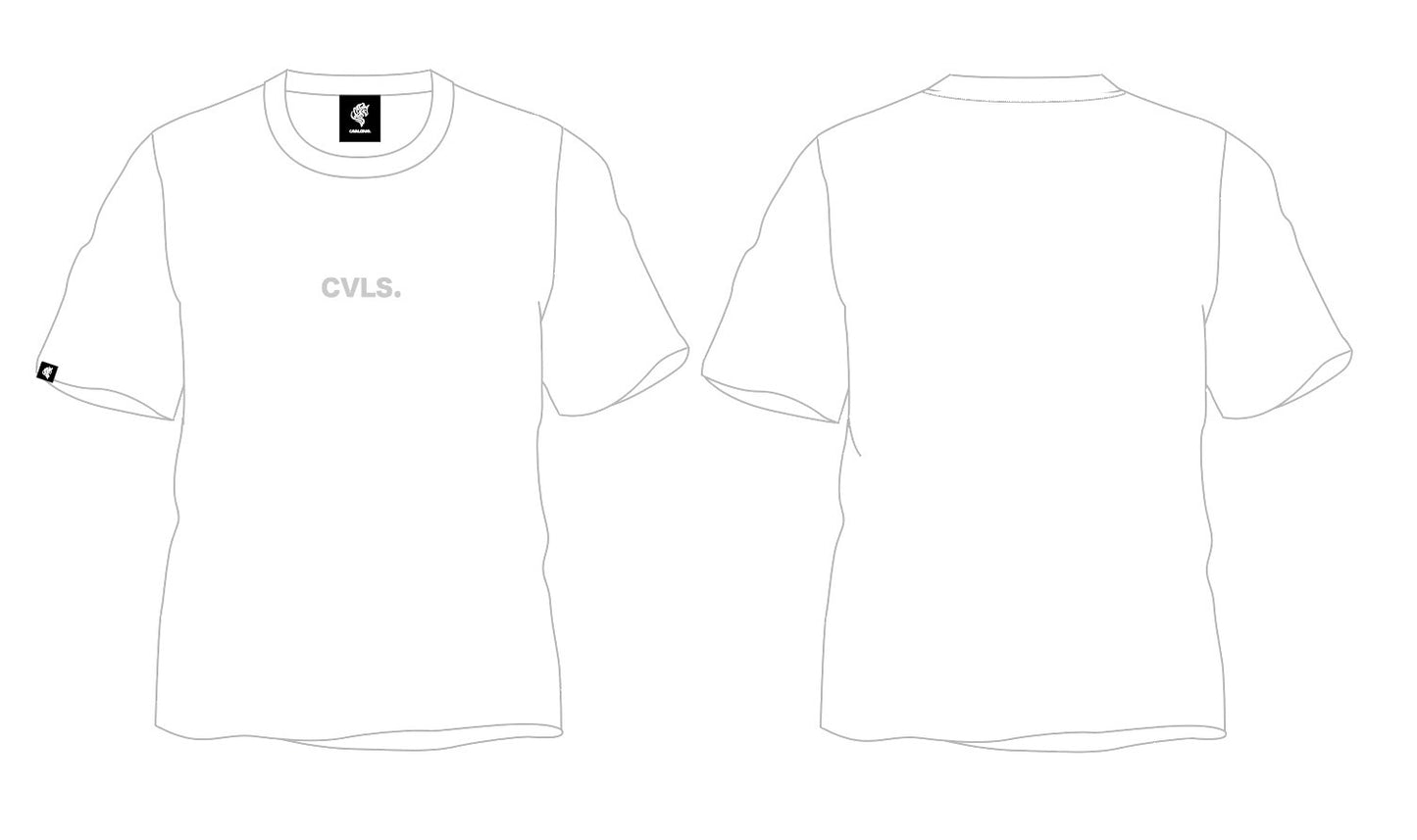 50%OFF【CAVALEIROS.】METAL ORIGINAL LOGO FIT T-SHIRT White