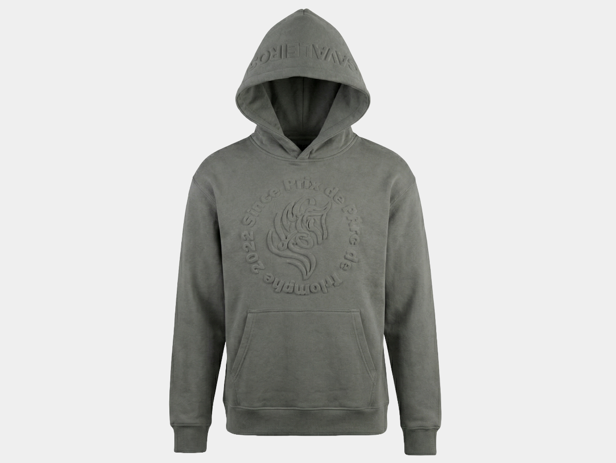 NEW【CAVALEIROS.】3Dロゴグラフィック厚手パーカー Gray