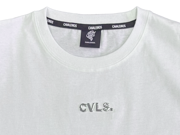 50%OFF【CAVALEIROS.】METAL ORIGINAL LOGO FIT T-SHIRT White
