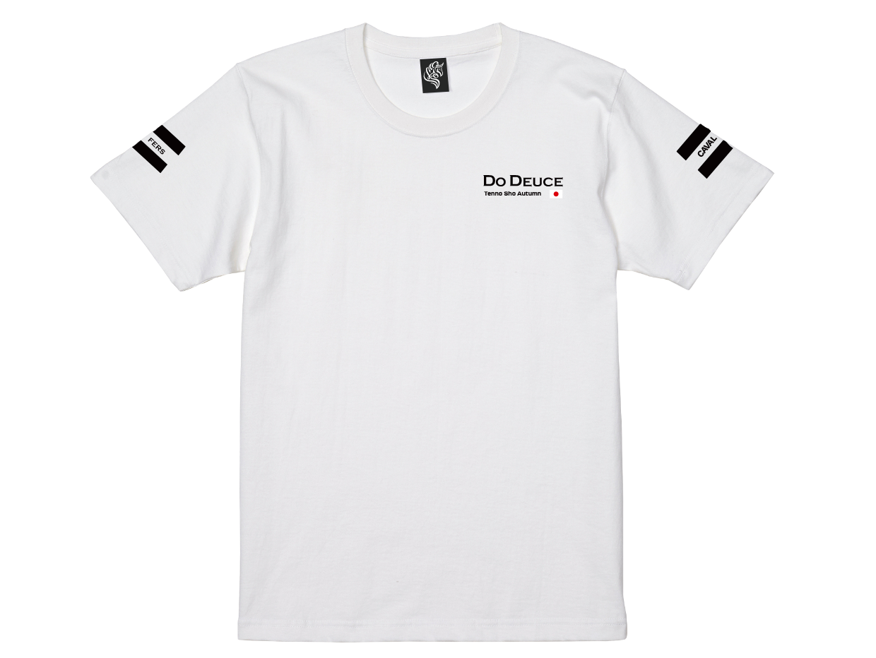 NEW【DoDeuce】ドウデュース 天皇賞秋2024優勝記念 32.48最速記念バージョン DoDeuce-T White