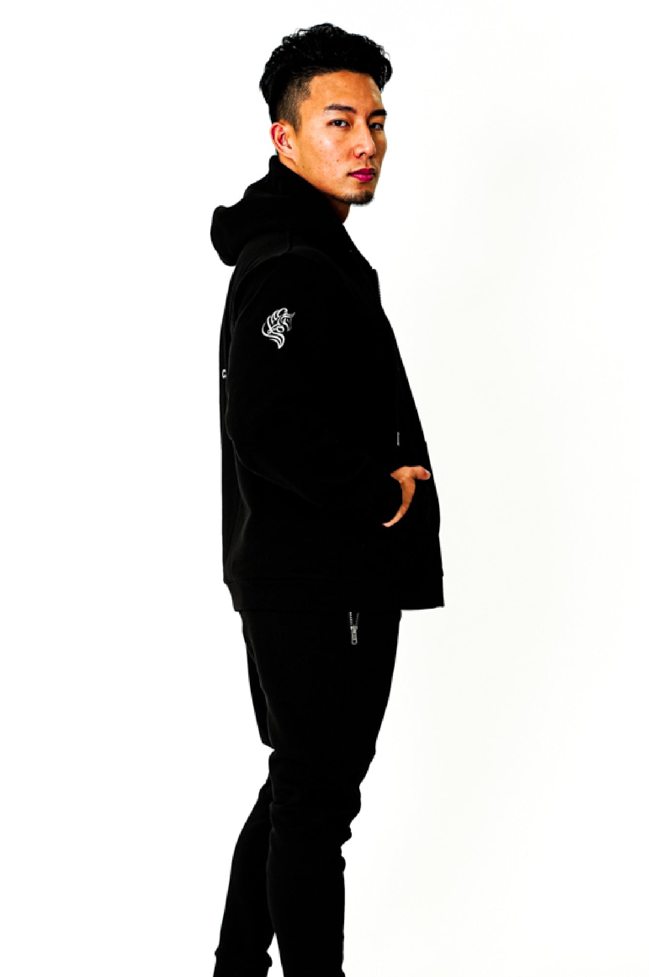 【CAVALEIROS】 スウェット(パーカー&パンツセット)OFFICIAL JOCKEY’S SWEAT SILVERCK&BLACK