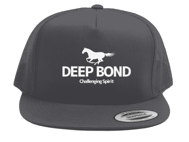 【ディープボンド】公式 キャップ DEEP BOND ”Challenging Spirit Version メッシュCAP(CharcoalGrey)