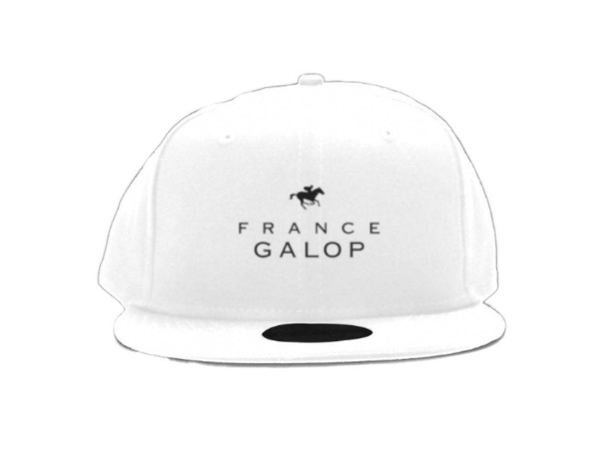 【France Galop】 フランスギャロ公式 NEWERA限定 CAP 白 ( NEWERA 9FIFTY FLAT BILL SNAP BACK CAP White)