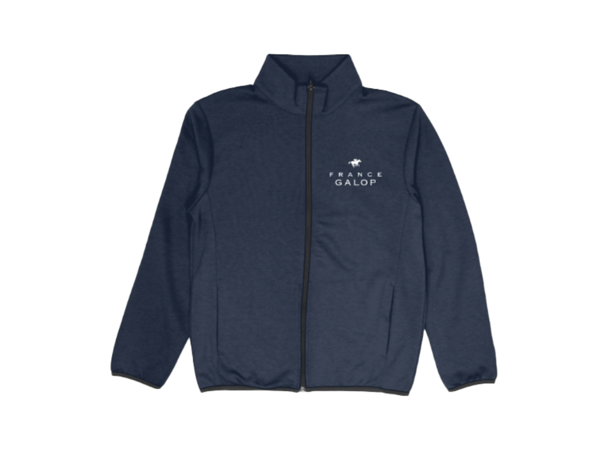 【France Galop】フランスギャロ公式 ジョッキージャケット (Dry Sweat Zip Jockey Jacket Navy)