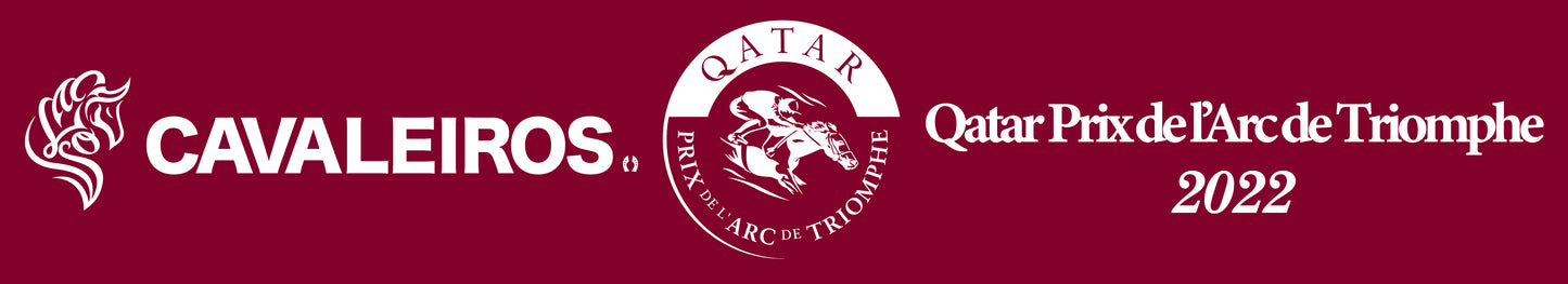 【50 Pieces Limited】QATAR Prix de l'Arc de Triomphe 2022 Official Color Scarf Towel (DeepRed)