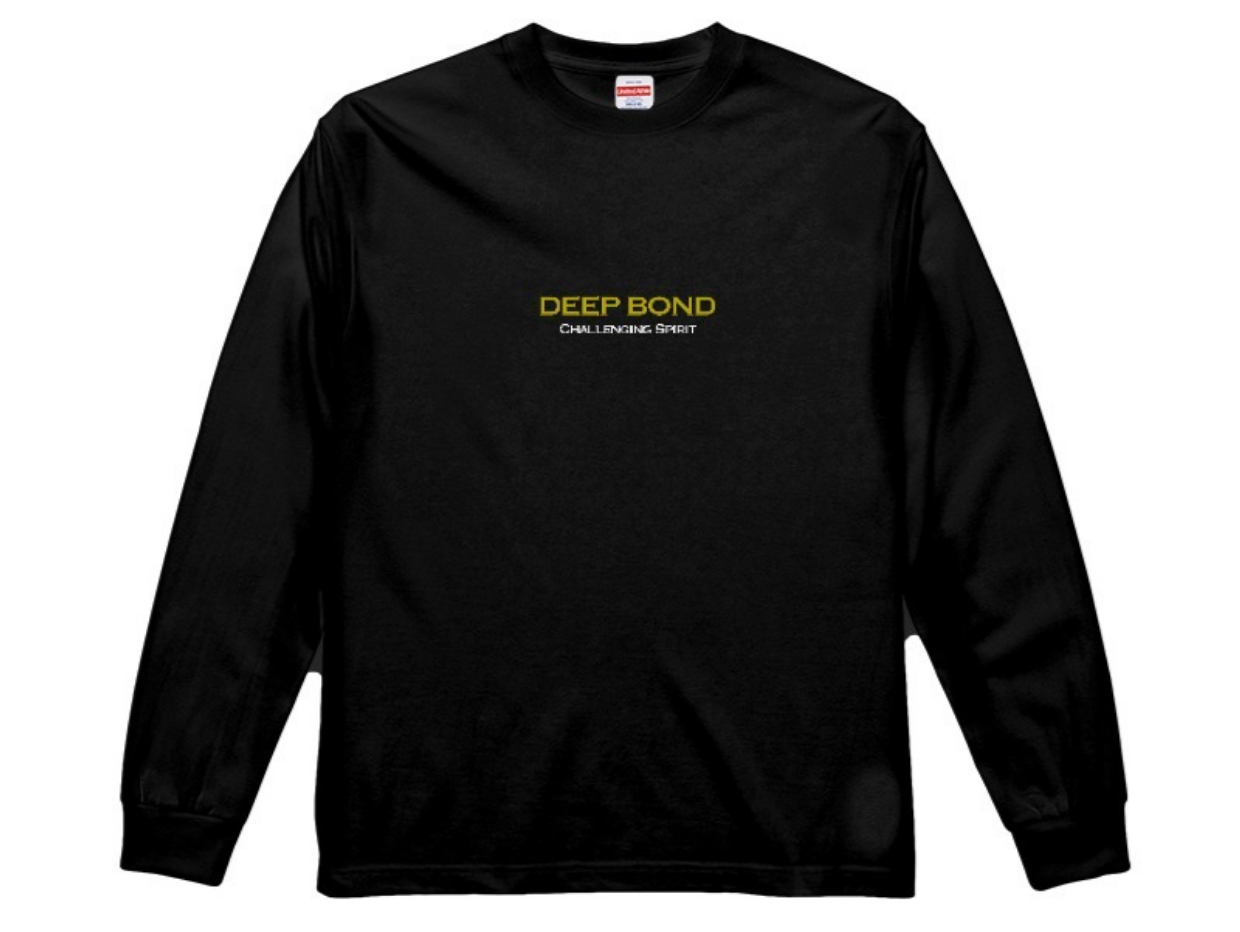 【ディープボンド】ロング Tシャツ 有馬記念 大久保厩舎バージョンゴールド&黒(DEEP BOND GRAND PRIX LONG T (Black/Gold)