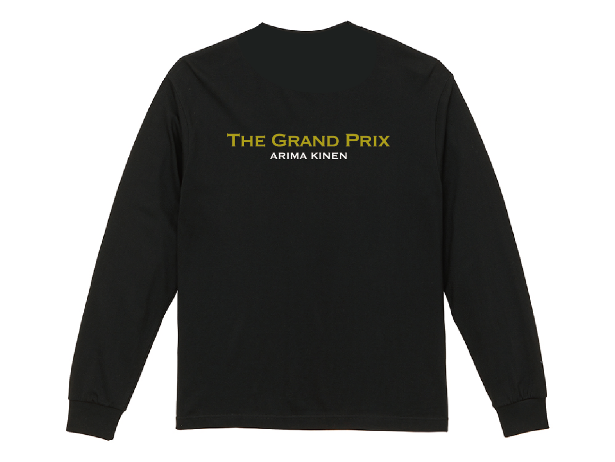 【ディープボンド】ロング Tシャツ 有馬記念 大久保厩舎バージョンゴールド&黒(DEEP BOND GRAND PRIX LONG T (Black/Gold)