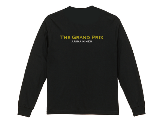 【ディープボンド】ロング Tシャツ 有馬記念  大久保厩舎バージョンゴールド&黒(DEEP BOND GRAND PRIX LONG T (Black/Gold)