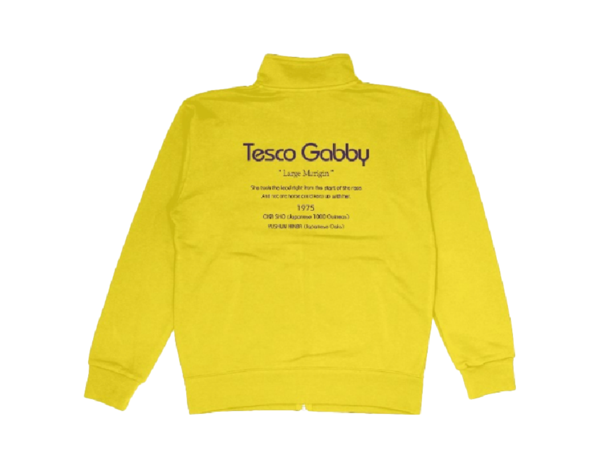 【テスコガビー】長嶋氏公式 二冠馬の”テスコガビー” Tesco Gabby Dry ZIP Jockey Jacket Yellow / PURPLE