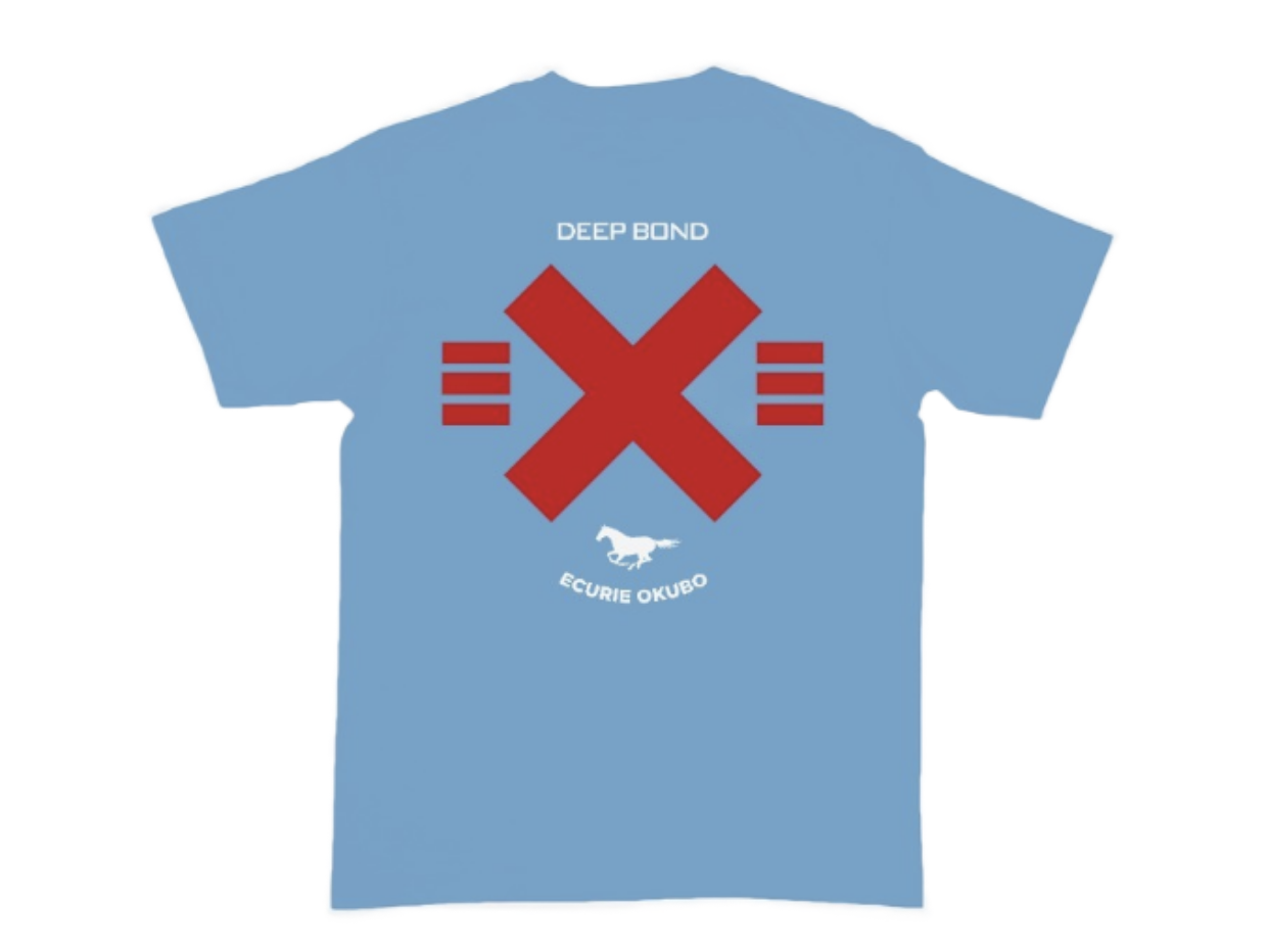【ディープボンド】大久保厩舎 公式 Tシャツ2023 DEEP BOND Official T-Shirts NorthHills Color Version Blue