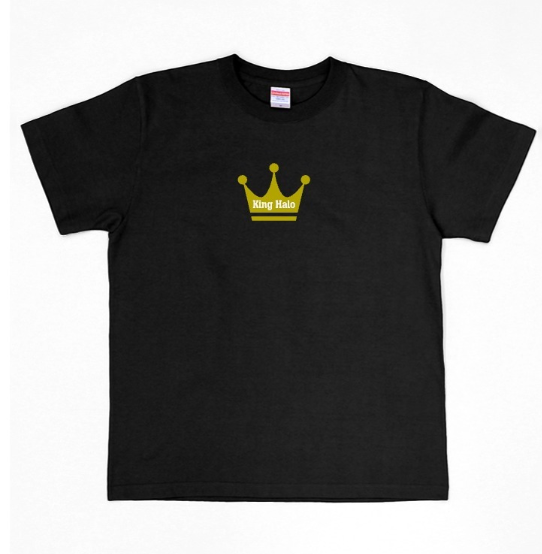 【キングヘイロー】King Halo 協和牧場 official Black T-Shirts 2023 Gold Version
