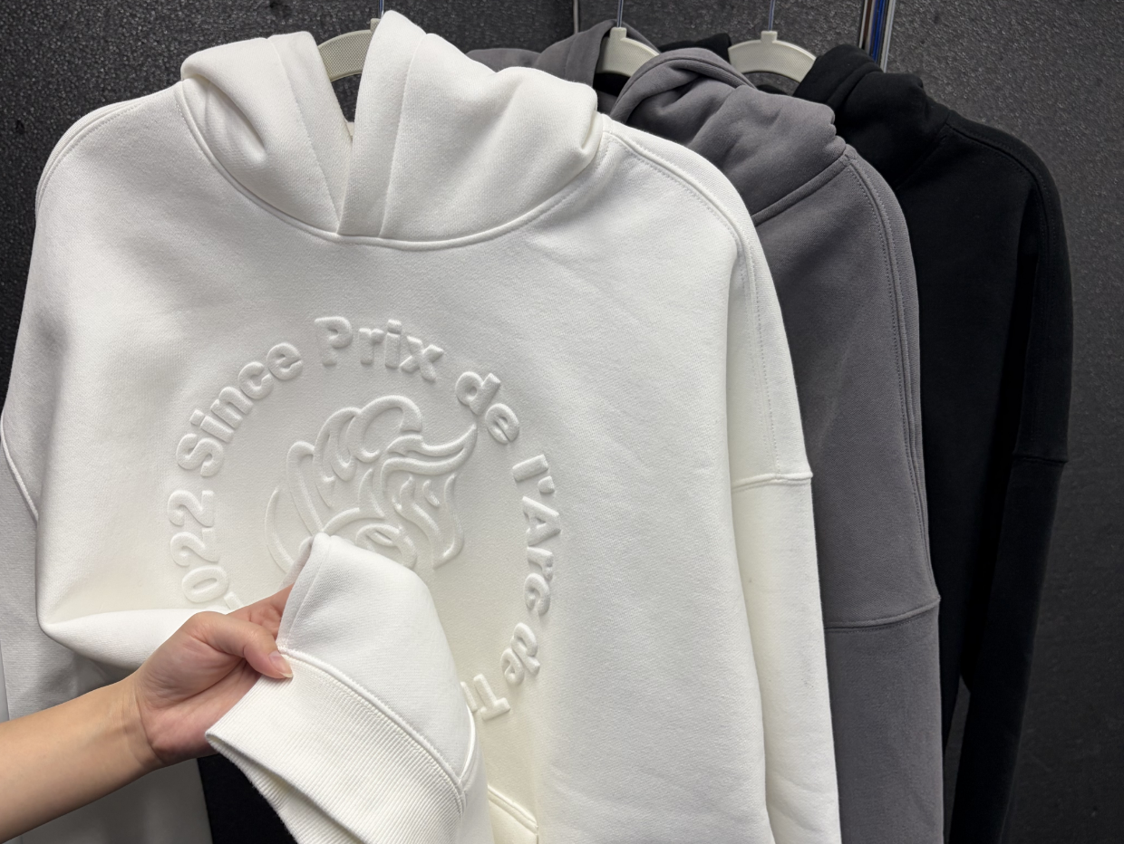 NEW【CAVALEIROS.】3Dロゴグラフィック厚手パーカー Black