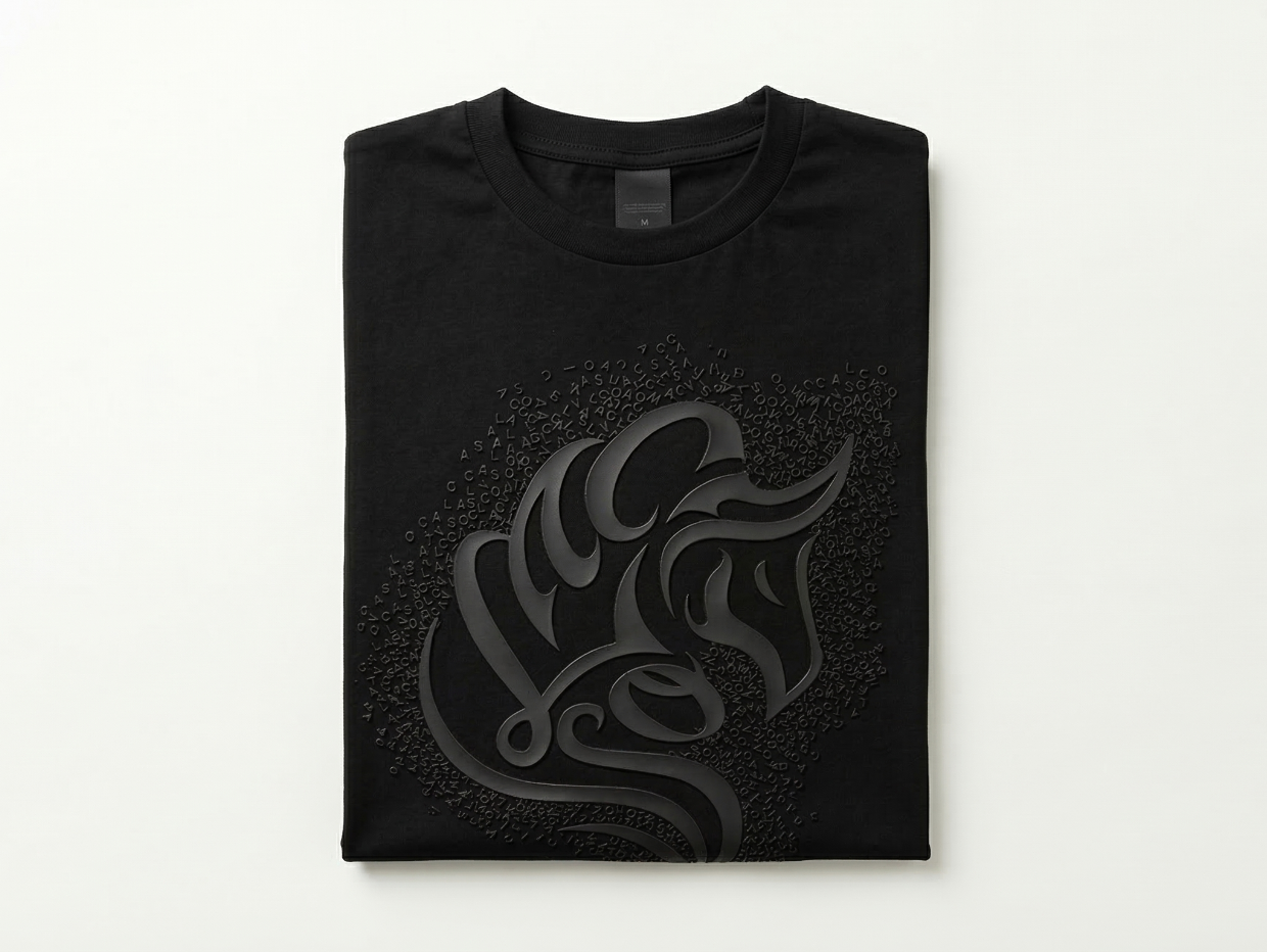 【CAVALEIROS.】エリート3Dエンブレム Tシャツ Black