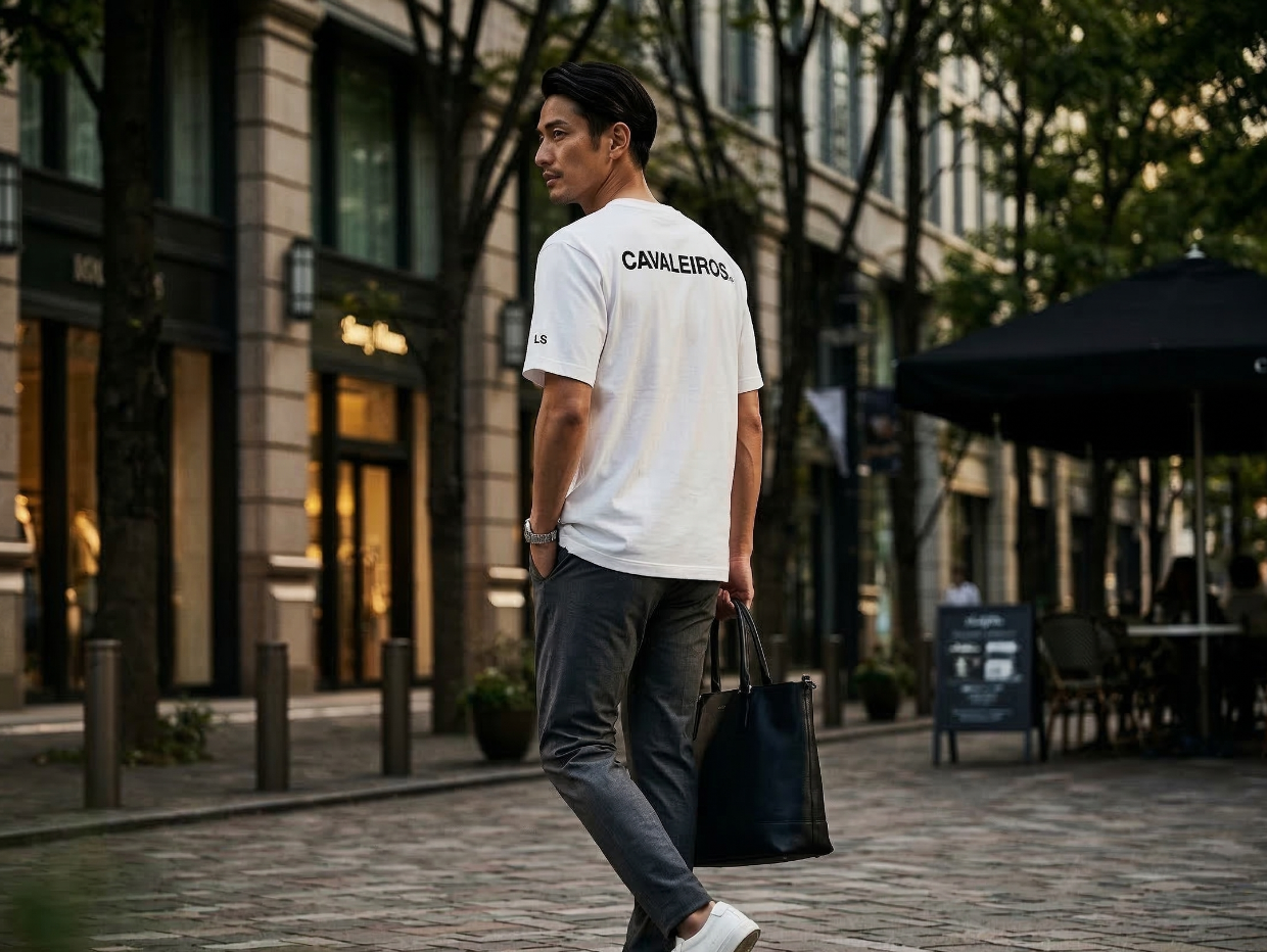 【CAVALEIROS.】CVLS. Simple T-shirt White