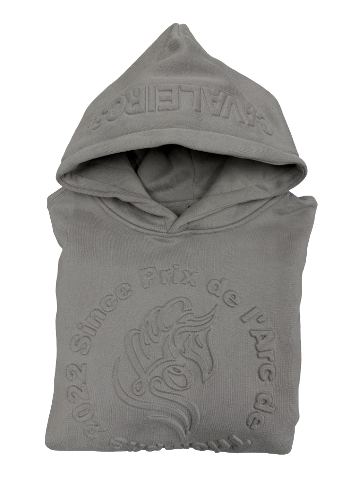 NEW【CAVALEIROS.】3Dロゴグラフィック厚手パーカー Gray