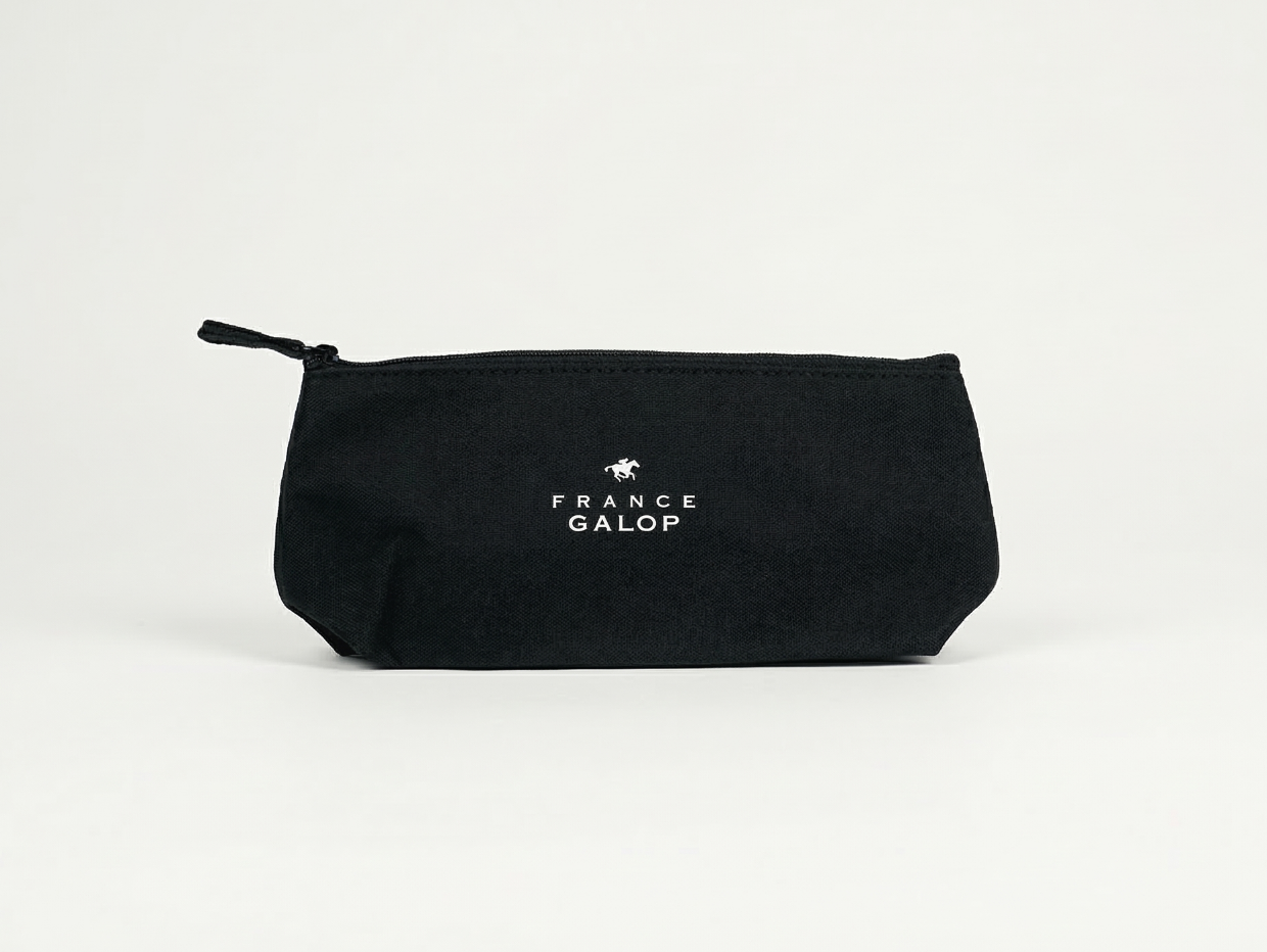 【France Galop】フランスギャロ公式   ゴーグルケース 黒 (BASIC MINI POUCH Black)