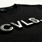 50%OFF【CAVALEIROS.】METAL ORIGINAL LOGO FIT T-SHIRT Black