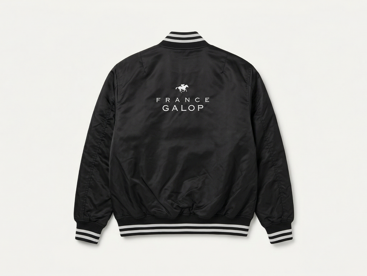 【France Galop】フランスギャロ公式 スタジアムジャケット （FRANCE GALOP STADIUM JACKET Black）