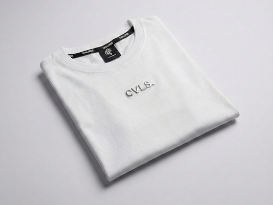 50%OFF【CAVALEIROS.】METAL ORIGINAL LOGO FIT T-SHIRT White