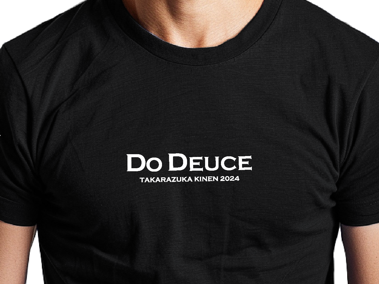 【ドウデュース】キーファーズ公式 Do Deuce-Tシャツ2024 "宝塚記念" Limited Version!  Black/White