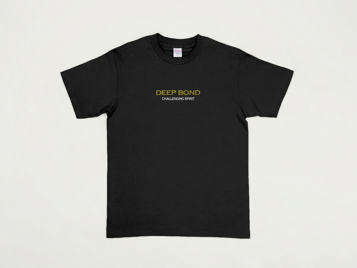【ディープボンド】DEEP BOND公式  漆黒バージョン Black T-Shirts  / GOLD Version