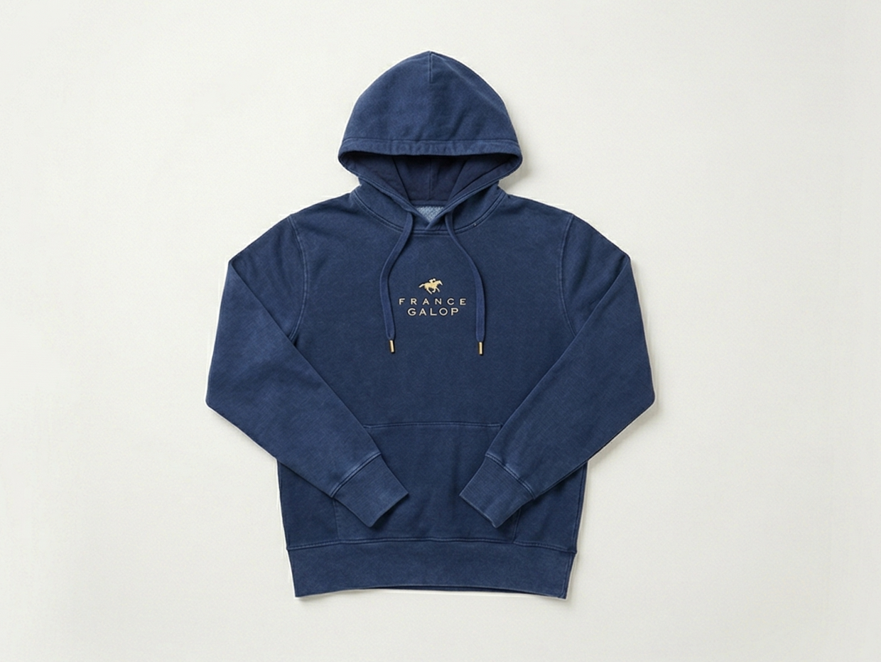 【France Galop】フランギャロ デニム製 ルミナスジョッキーパーカー  France Galop Jockeys Denim Hoodie Luminous Version