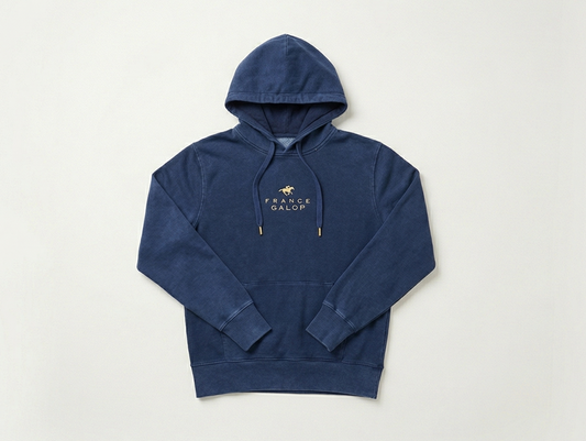 【France Galop】フランギャロ デニム製 ルミナスジョッキーパーカー  France Galop Jockeys Denim Hoodie Luminous Version