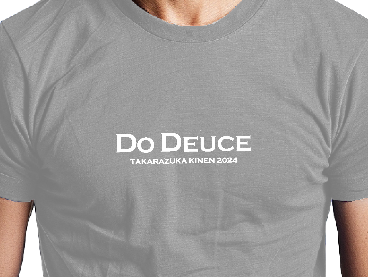 【ドウデュース】キーファーズ公式 Do Deuce-Tシャツ2024 "宝塚記念" Limited Version!  Gray/White