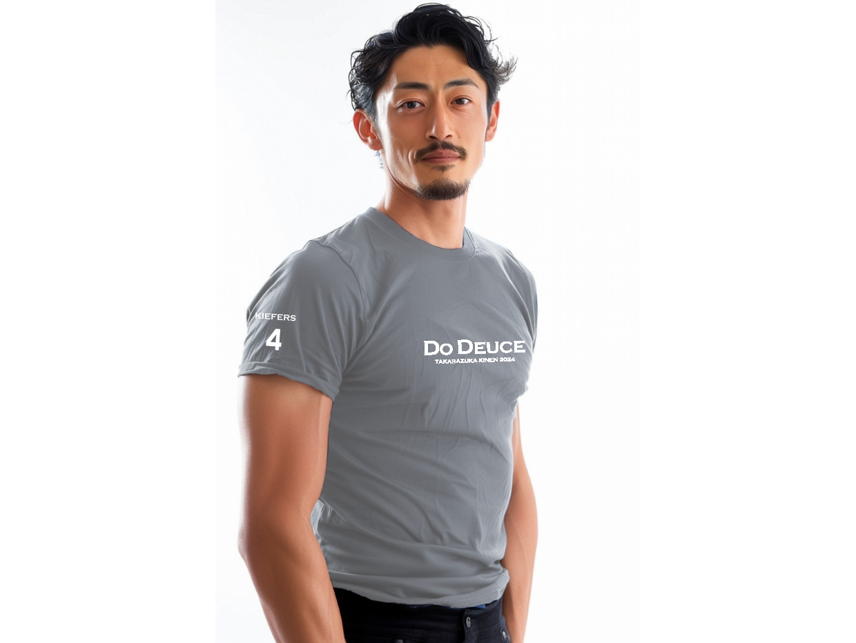 【ドウデュース】キーファーズ公式 Do Deuce-Tシャツ2024 "宝塚記念" Limited Version!  Gray/White